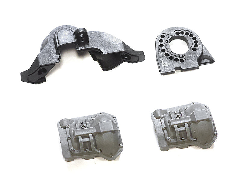 Original Traxxas TRX-4 Diff Covers, Motor Cover & Mount (new, take-off)
