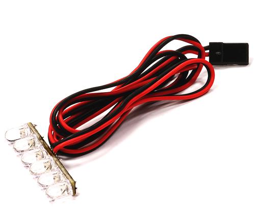 Straight Mounted Type High Brightness LED Light (6) Set