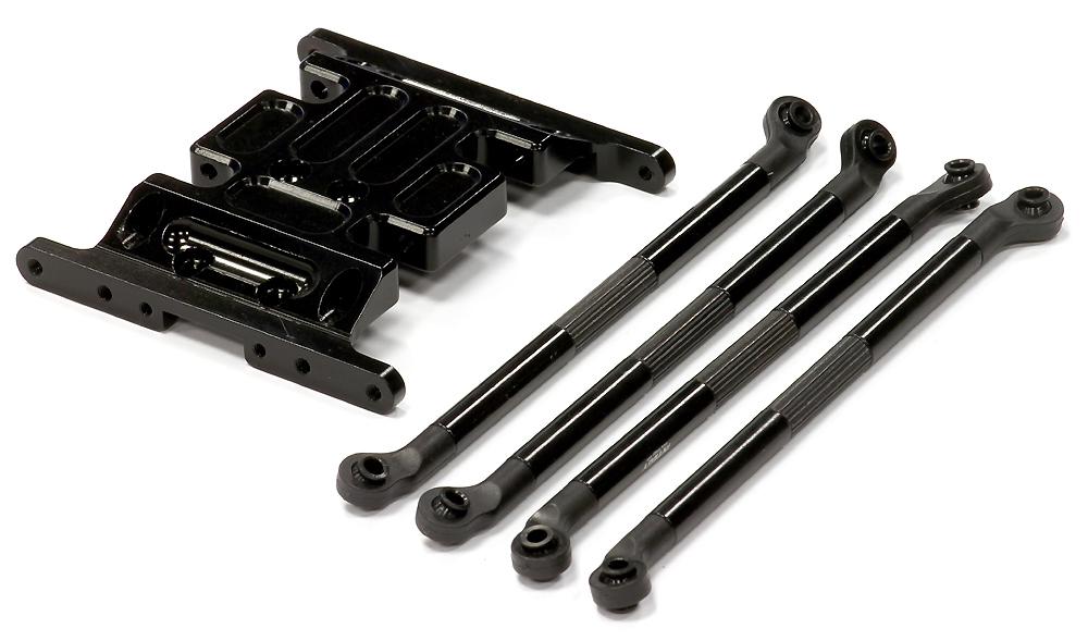 Billet Gearbox Holder & 120mm Lower Links (4) for Axial SCX-10