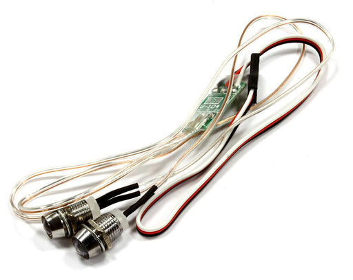 High Brightness LED Light Set+Housing (2) w/ 7 Mode Flash Control for 4V-7VDC