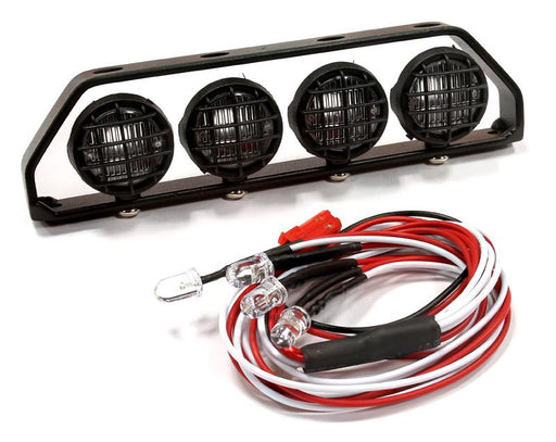 Realistic Roof Top Spot Light Set(4)LED with Adjustable Housing for 1/10 1/8 1/5