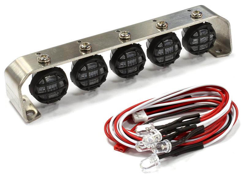 Roof Top Spot Light Set (S5) LED w/Stainless Steel Mount for 1/10, 1/8 & 1/5