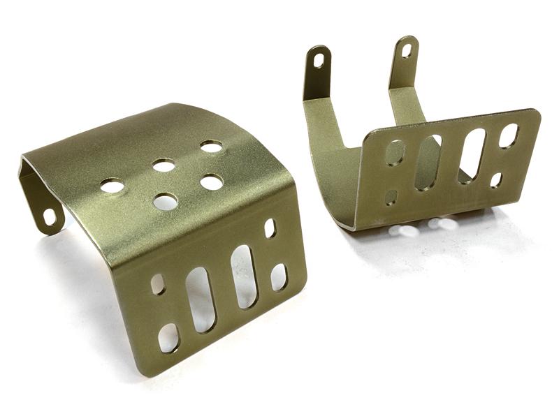 Alloy Skid Plate Assembly (2) for Axial SCX-10 Type Axle