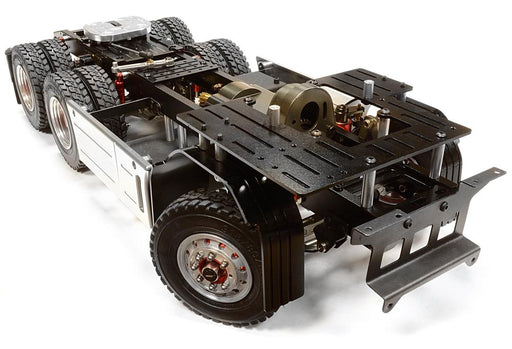 Billet Machined Rolling Chassis for Custom 1/14 Semi-Tractor Truck - Gun Color