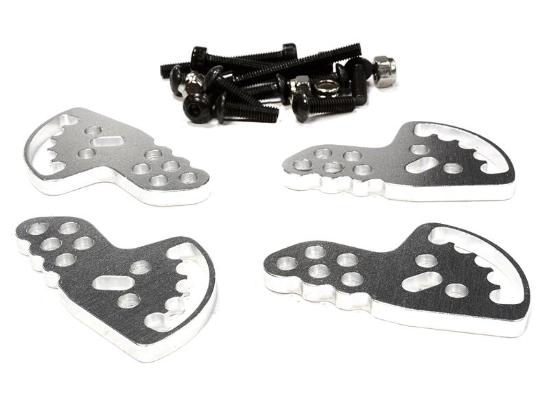 Billet Machined Adjustable Shock Mount Plate (4) for Axial 1/10 SCX-10 Crawler