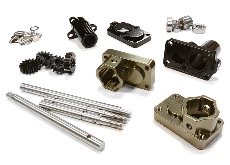 Billet Machined Hi-Lift Gearbox Rear Conversion for SCX-10, Dingo, Honcho & Jeep
