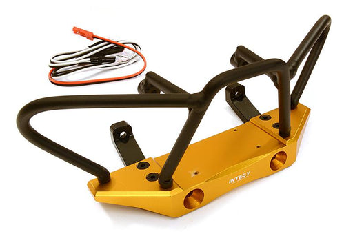 Billet Machined Realistic Front Bumper Set w/ LED for Axial 1/10 Wraith 2.2