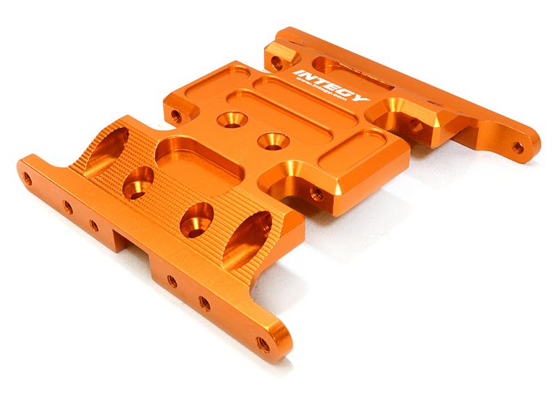 Billet Machined Center Gear Box Mount Skid Plate for Axial 1/10 SCX-10 Crawler