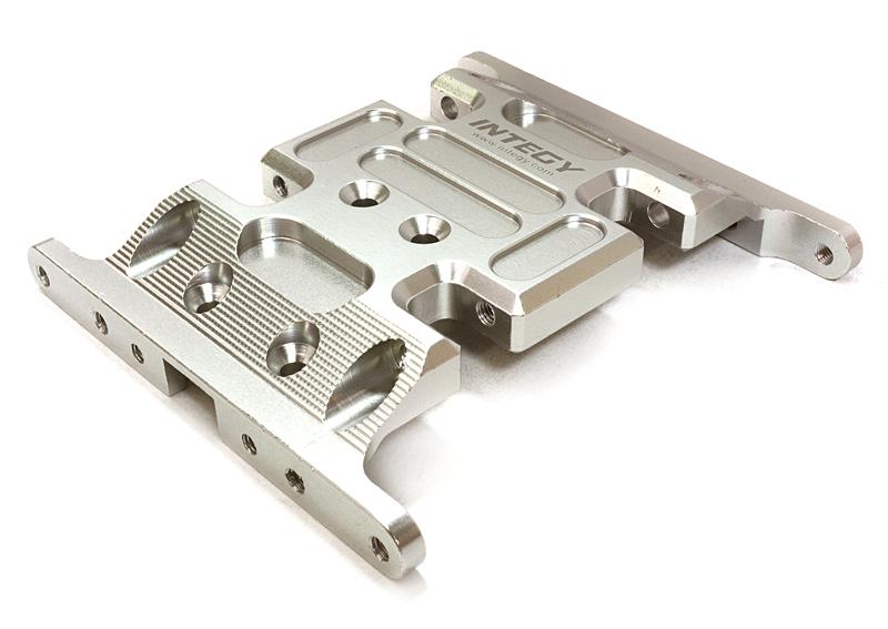 Billet Machined Center Gear Box Mount Skid Plate for Axial 1/10 SCX-10 Crawler