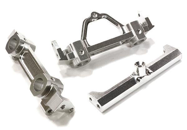 Billet Machined Brace & F/R 43/40mm Type Bumper Mount for Axial SCX-10 Crawler