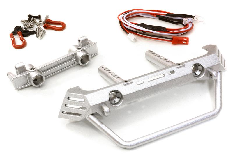 Metal Realistic Front Bumper w/ 40mm Mount for Axial SCX-10 Crawler