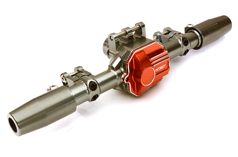 Billet Machined Rear Axle Housing Kit for 1/10 SCX10 II 90046 Scale Rock Crawler