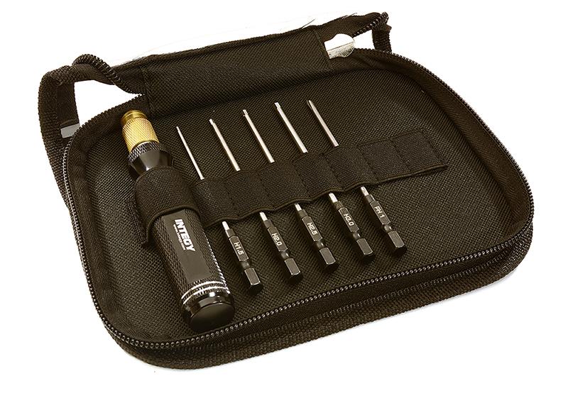 QuickPit 6 Piece Set, Phillips+Allen Tip w/ 1/4 Inch Adapter (1.5, 2, 2.5 & 3mm)