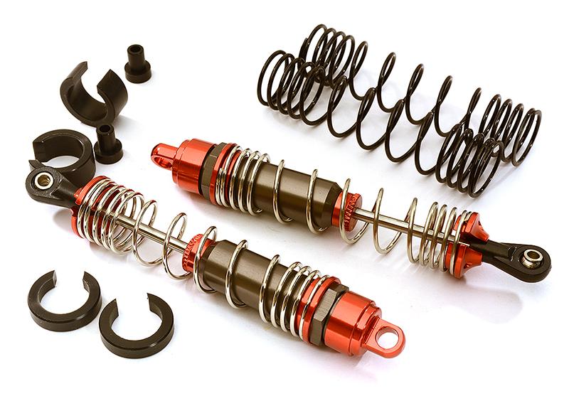 Machined 100mm Rear Alloy Shocks for Traxxas 1/10 Stampede, Rustler & Slash