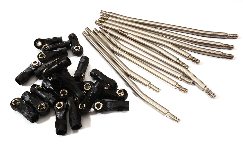 Titanium Alloy 10-Piece Linkage Set for Axial 1/10 SCX10 II #90046-47