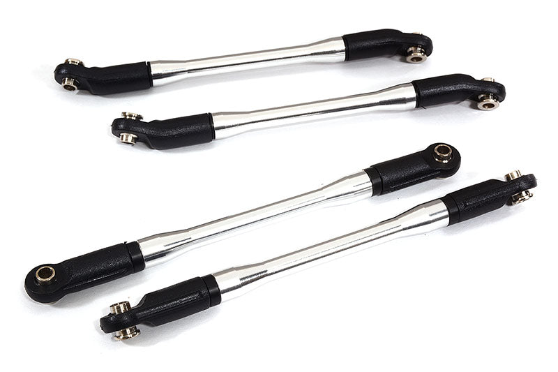 Rear Upper and Lower Suspension Links(4) w/ Rod Ends for Axial 1/10 SCX10 II 6X6