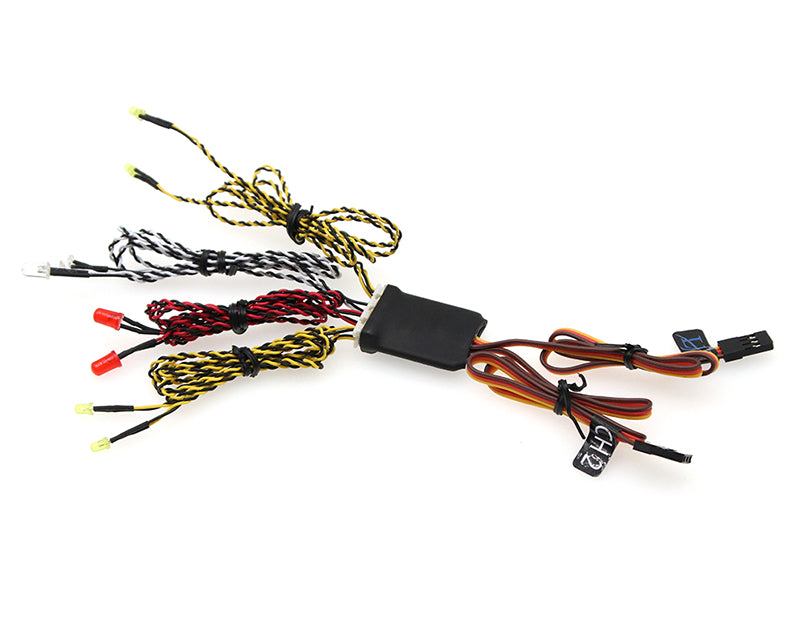 LED Light Kit(8) Signal/Brake/Front for 1/10 Scale Crawler, Off-Road, TC & Drift