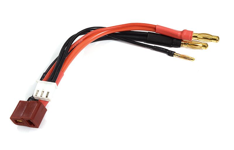 T-Plug to 4mm 2S Battery Adapter w/ Balance Plug Connector Adapter Wire Harness
