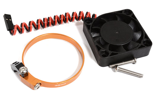 40x40x10mm High Speed Cooling Fan+Clamp Type Mount for 40mm O.D. Motor