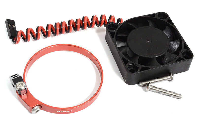 40x40x10mm High Speed Cooling Fan+Clamp Type Mount for 40mm O.D. Motor