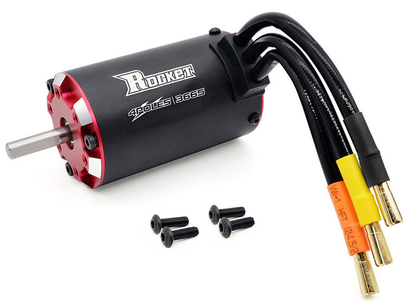 High Performance 3800kV Brushless Motor 3665 Size w/ 5mm Shaft for RC Car