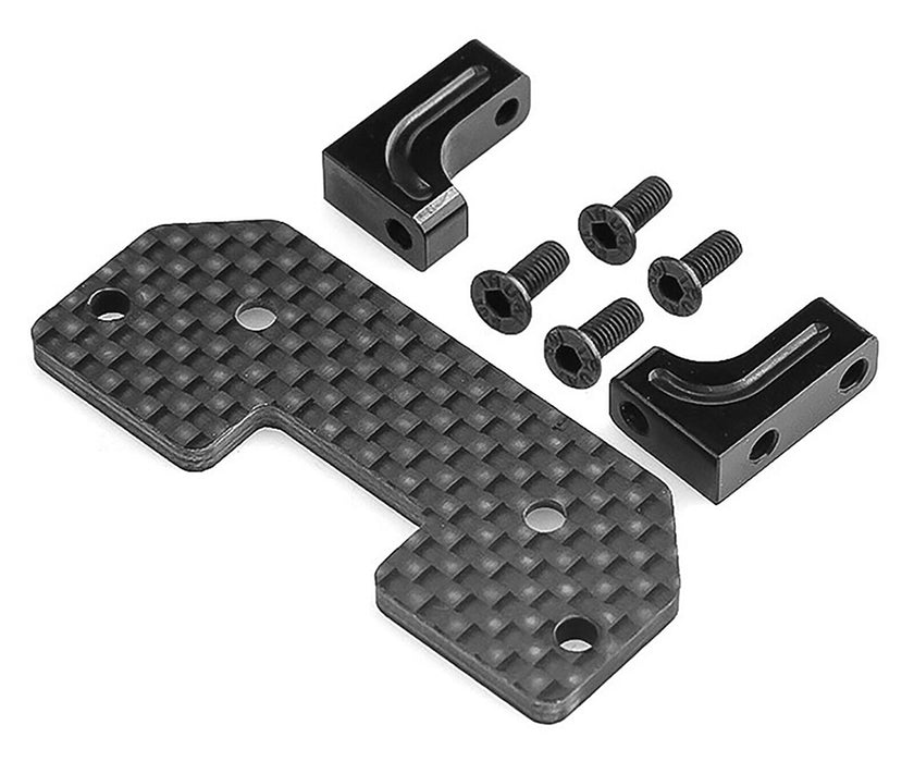CF Steering Servo Mount for Crawler Axles 30mm Mounting Holes Across