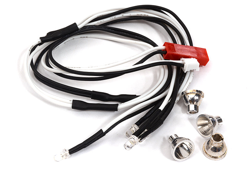 Alloy Machined LED Holder Set 3mm Size + (4) White LED Light