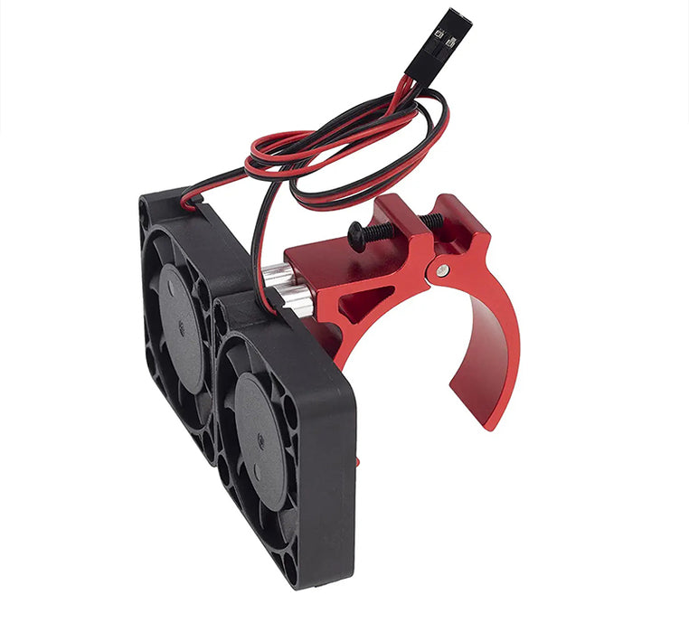 42mm Motor Heatsink + 40x40mm Twin Cooling Fan for 1/10 & 1/8