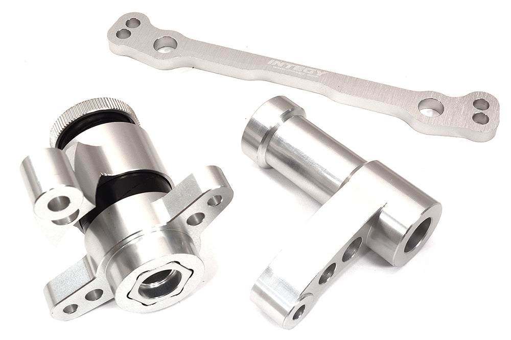 Silver Steering Bell Crank Set Upgrade for Losi DBXL-E 2.0 1/5 Scale 4WD