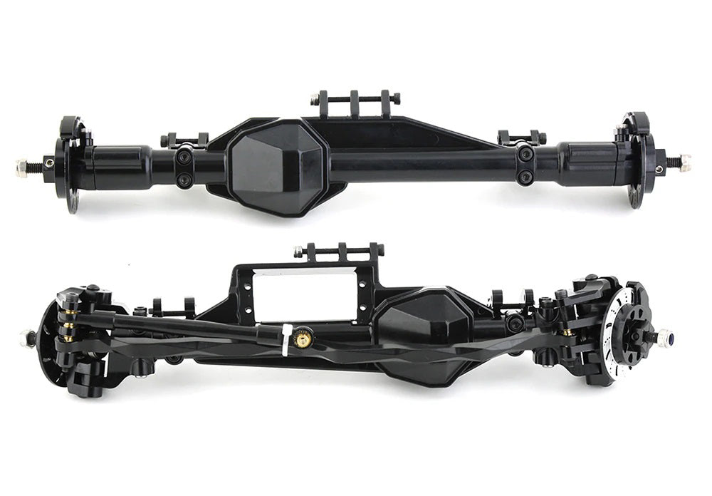 Complete Front & Rear Alloy Axles w/ Internals for Axial 1/10 RBX10 Ryft 4WD