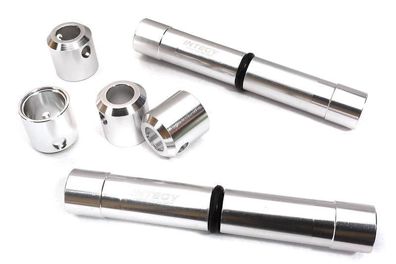 Silver Billet Machined Center Drive Shaft Upgrade Set for Axial SCX6 Crawler