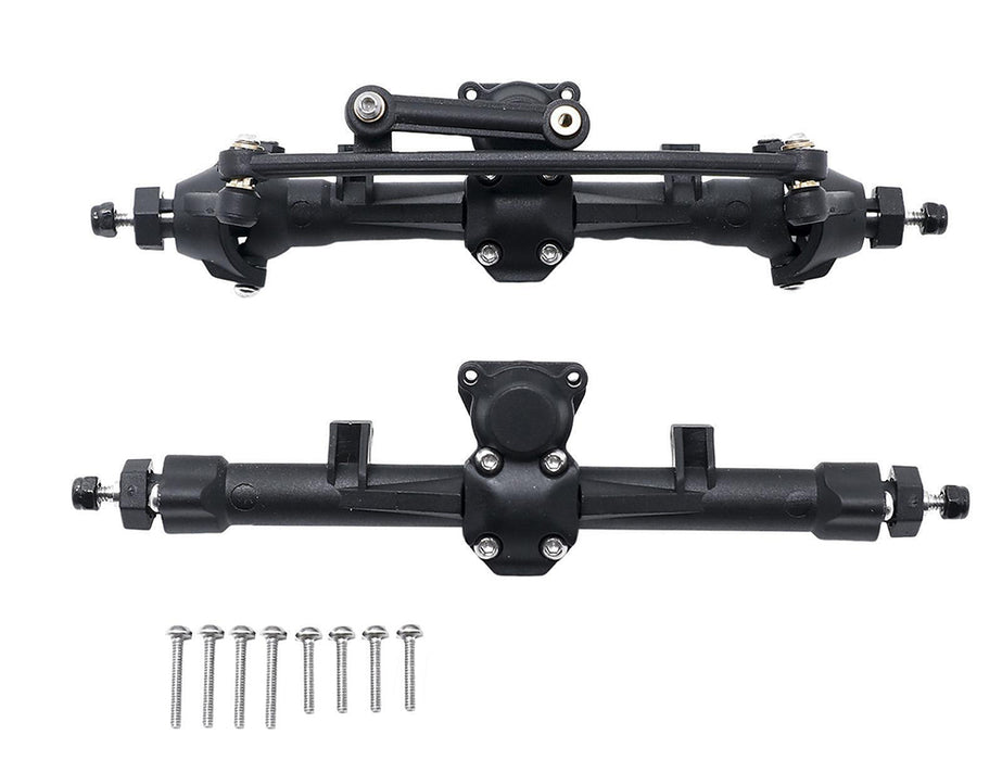 Plastic Front & Rear Axle Assembly w/ Internals for Axial 1/24 SCX24