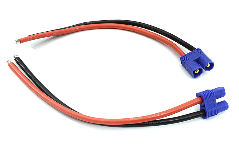 High Amperage EC3 Female & Male Connector Set w/ 15cm #14 Wires (Genuine)