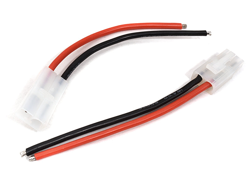 Tamiya Type Male & Female Connector Set w/ 10cm #16 Wires