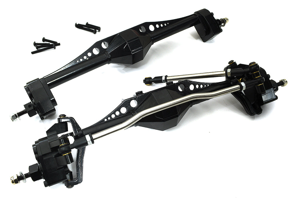 Alloy Machined Front & Rear Axles for Axial 1/10 Capra 1.9 Unlimited Trail Buggy