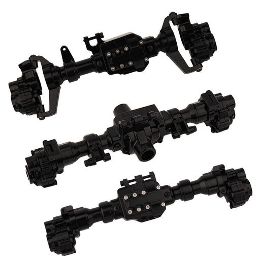 Alloy Machined Front, Mid & Rear Axle (3) Housings for Traxxas TRX-6