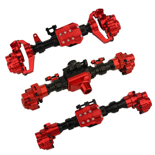 Alloy Machined Front, Mid & Rear Axle (3) Housings for Traxxas TRX-6