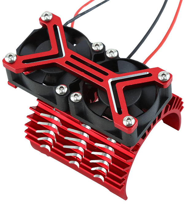 40mm Motor Heatsink+Twin 30x30mm Cooling Fan 20,000 rpm