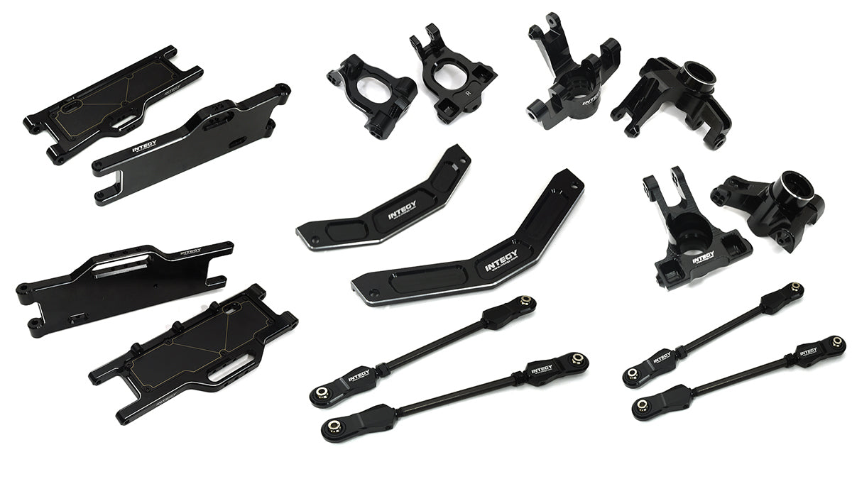 Black Billet Machined Suspension Upgrade Kit for Arrma 1/10 Kraton 4X4 4S V2 BLX