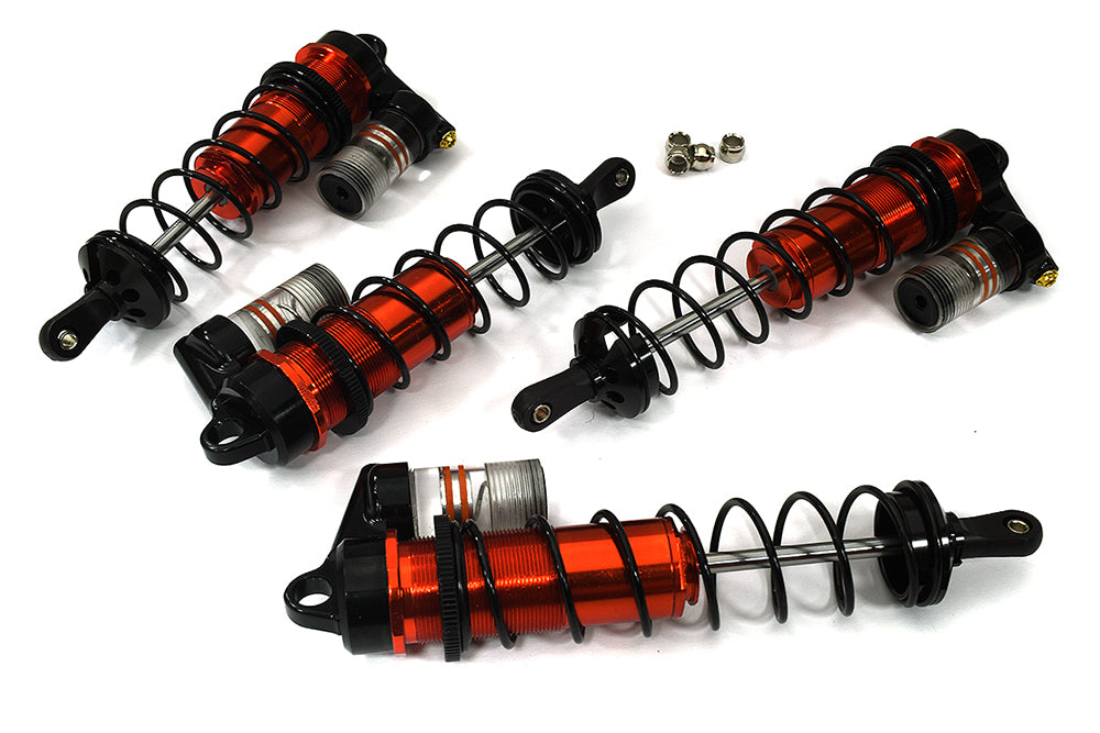 Machined Piggyback Shocks (4) for Arrma 1/8 Outcast & Kraton 6S BLX 118m & 134mm
