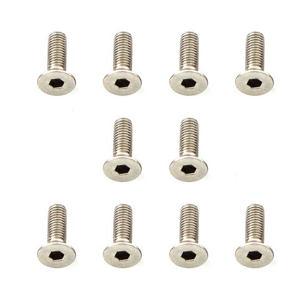Muchmore Racing Stainless Screw Flat Head 3x10mm (10pcs)