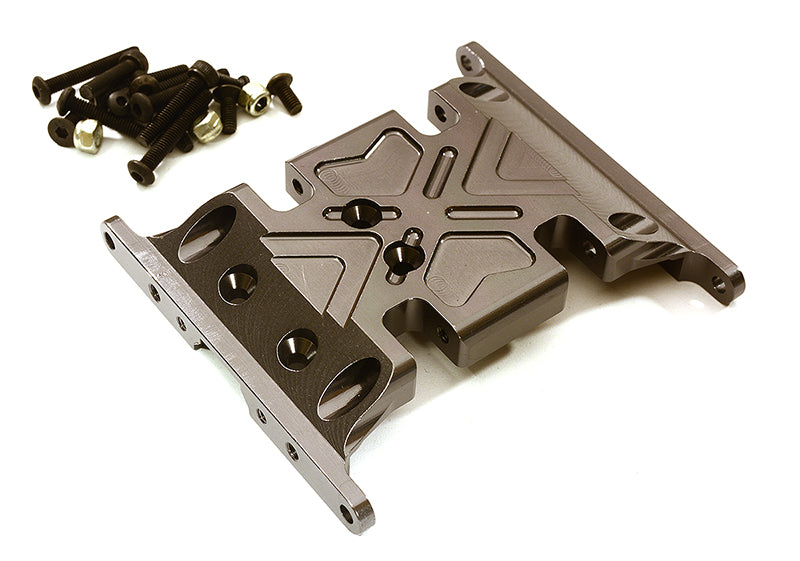 CNC Machined Center Gear Box Mount Skid Plate for Axial 1/10 SCX-10 Crawler