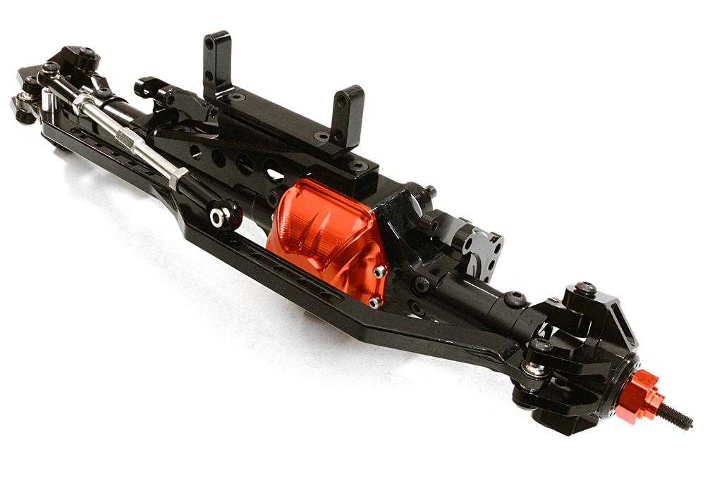 Billet Machined Complete Front Axle Assembly for Axial 1/10 RR10 Bomber 4WD