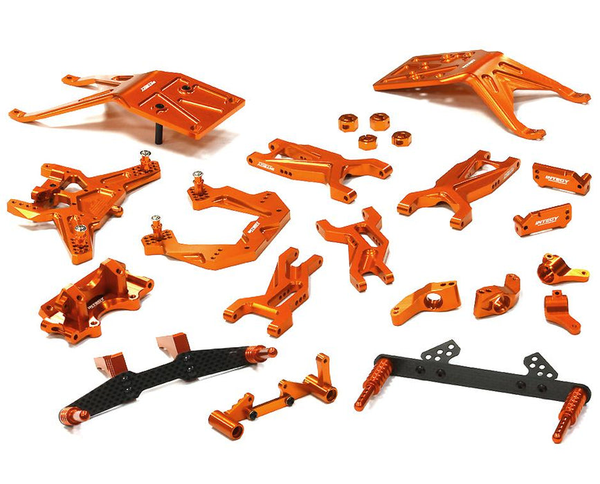 Complete Orange Billet Machined Suspension Upgrade Kit for Traxxas Slash 2WD