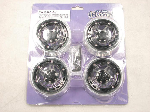 Alloy 5 Spoke 2.2 Size Beadlock Wheel Set w/ 12mm Hex