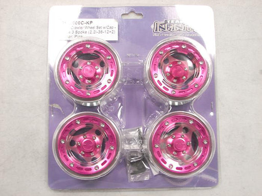 Alloy 3 Spoke 2.2 Size Beadlock Wheel Set w/ 12mm Hex