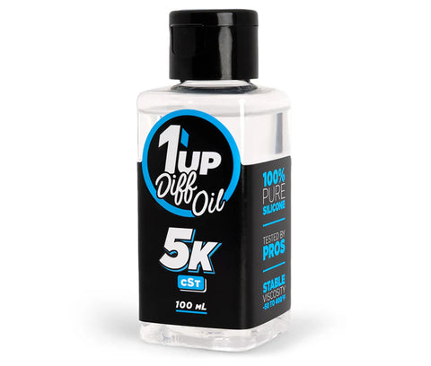 1up Racing Pure Silicone Diff Oil - 5000cSt - 100mL