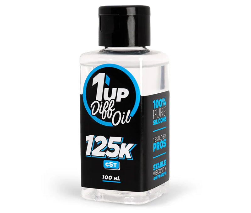 1up Racing Pure Silicone Diff Oil - 125000cSt - 100mL