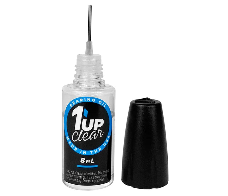 1up Racing Clear Bearing Oil - 8ml Oiler Bottle