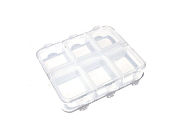 Small Compartment Box Clear 65x50x15mm